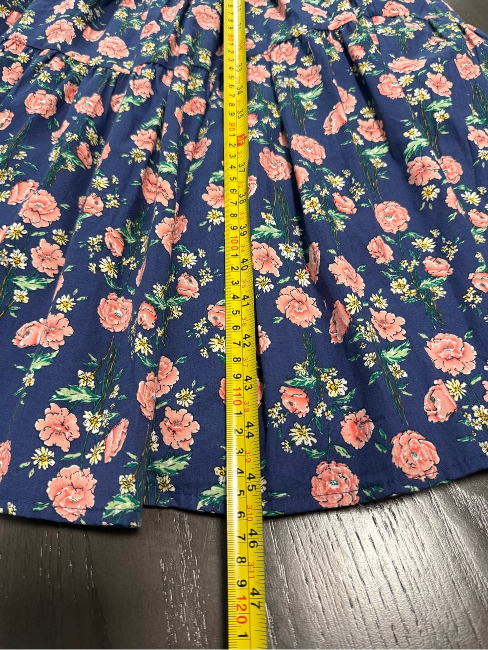 Lulus You Grow Girl Navy Floral Print One-Shoulder Midi Dress Size S - Picture 6 of 8